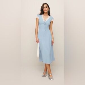 Reformation Blue Maxi Dress